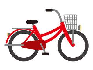 Fototapeta premium シンプルな自転車のベクターイラスト