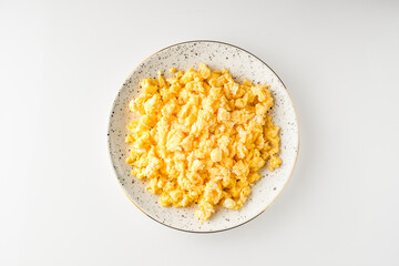 Scrambled Eggs and Juice Delicious Breakfast Meal with Toast and Fresh Ingredients