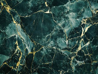 Dark green marble texture with gold veins abstract background elegant and sophisticated