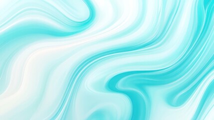 Glossy Liquid Marble with Blue, Teal, and White Swirls and Smooth Gradient Effects