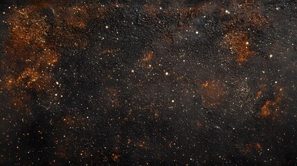 Vast Cosmic Space with Stars and Galaxies in Dark Background
