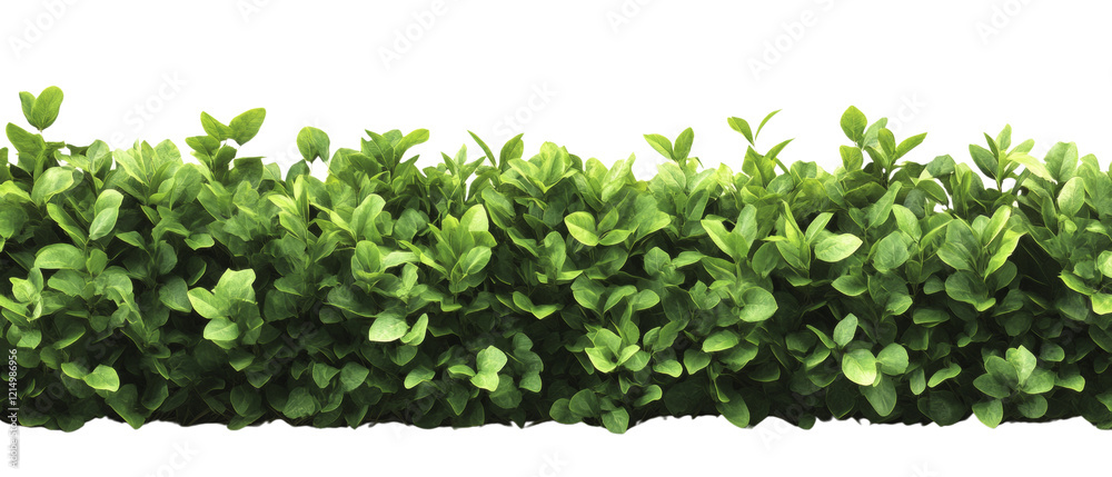 Poster a dense collection of vibrant green leaves forms a continuous border of lush foliage.