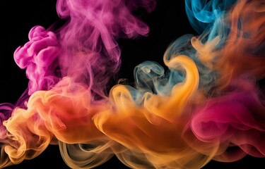 Obraz premium smoke on black background