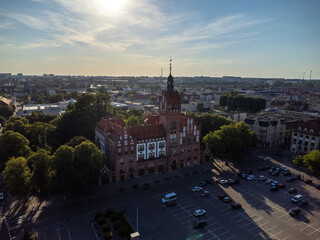 Słupsk, panorama miasta, Ratusz