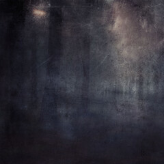 Obraz premium Gloomy landscape, forest wallpaper, grunge background