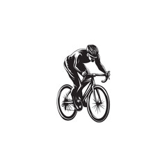 Obraz premium bicycle, bike, sport, cycling, silhouette, cyclist, vector, illustration, cycle, biker, ride, people, bmx, woman, sports, race, riding, person, black, biking, wheel, mountain, recreation,