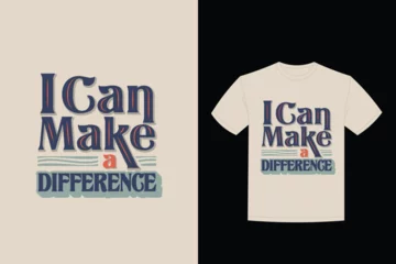 70s style self positive message lettering t-shirt design