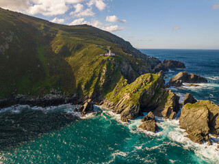 Faro de Punta Candieira en Cedeira A Coruña Galicia