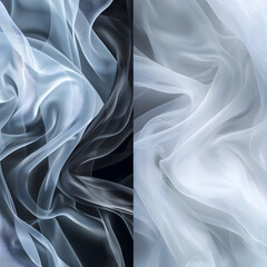 Fototapeta premium Comparative Analysis of the Physical Characteristics and Applications of Nylon & Polyester Fabrics