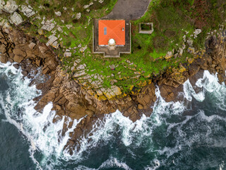 Faro Monte Louro en Punta Queixal de Muros, Galicia