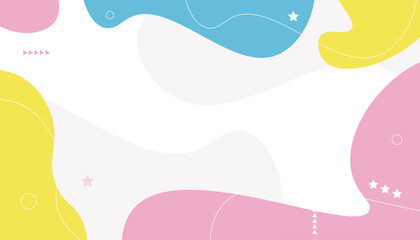 Abstract background with geometric shapes in pastel colors. Vector illustration.