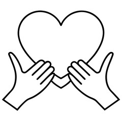 hands in heart shape