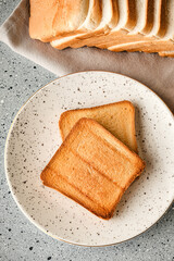 Toasted Sandwich Maker with Buttered Bread Perfect Breakfast or Snack Delight