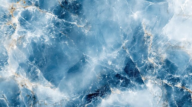 Abstract blue marble texture background with natural stone pattern, elegant design