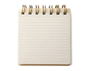 blank notebook isolated on white