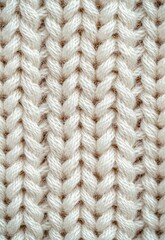 Warm and Cozy Knitted Texture in Neutral Tones for Soft Aesthetic Appeal