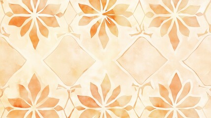 Light beige watercolor Moroccan pattern background, vector illustration. --ar 16:9 --v 6.1 Job ID: 6b2a0e9e-50c4-4004-a1c1-2e9dad0e4cdc