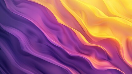 Abstract Purple and Yellow Wave Background