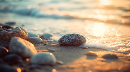 stones on the beach