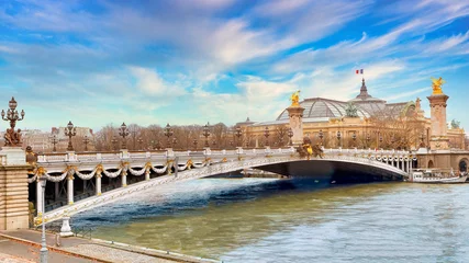 Printed roller blinds Bridge of Alexandre III in Paris, France