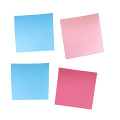 Fototapeta premium Colorful Square Sticky Notes
