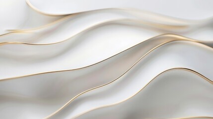 Fototapeta premium Abstract Beige and White Wave Pattern