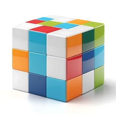 Colorful Cubes Form a Large Interlocking Structure