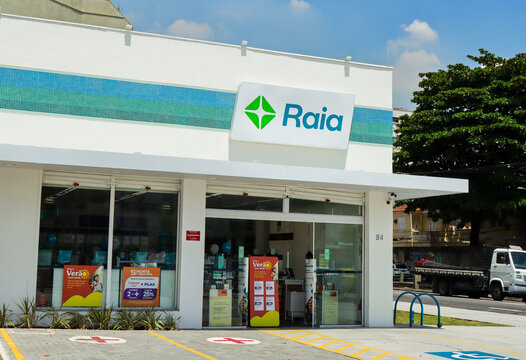 Rio de Janeiro, RJ, Brazil, 01/22/2025 - Droga Raia store in Andarai neighborhood. Droga Raia is part of a drugstore chain founded in 1905, with about 3,000 stores in Brazil