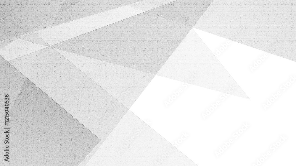 Poster abstract bright background of random triangles of different sizes and transparency. conceptual techn