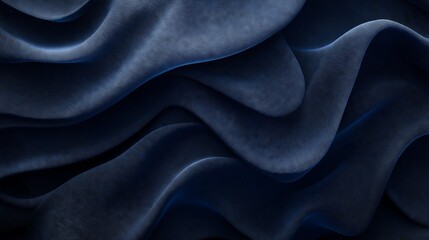 Obraz premium A textured fabric background in deep navy blue