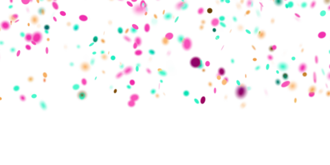 Confetti effect png overlay, transparent background PNG 3D
