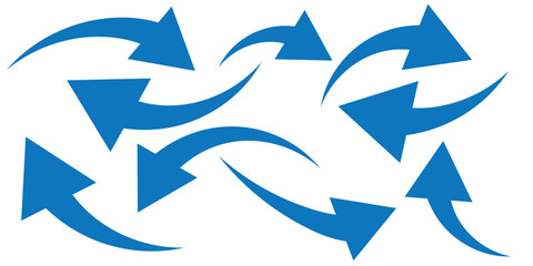 Long curved hand drawn arrow vector