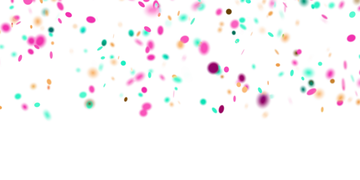 Confetti effect png overlay, transparent background PNG 3D