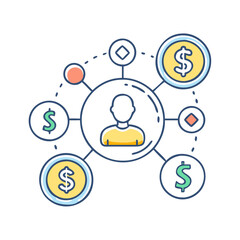 affiliate marketing icon, affiliate marketing vector illustration-simple illustration of affiliate marketing, perfect for affiliate marketing logos and icons
