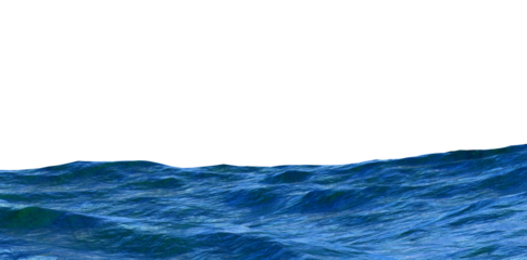 sea ​​ocean isolated against a transparent background 3d render