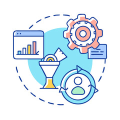 conversion optimization icon, conversion optimization vector illustration-simple illustration of conversion optimization, perfect for conversion optimization logos and icons