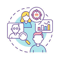 customer insights icon, customer insights vector illustration-simple illustration of customer insights, perfect for customer insights logos and icons