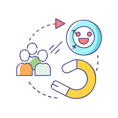 customer retention icon, customer retention vector illustration-simple illustration of customer retention, perfect for customer retention logos and icons