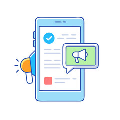 mobile ads icon, mobile ads vector illustration-simple illustration of mobile ads, perfect for mobile ads logos and icons