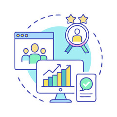 retention metrics icon, retention metrics vector illustration-simple illustration of retention metrics, perfect for retention metrics logos and icons