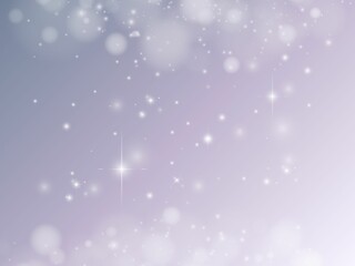 Sparkling stars shine beautifully on a gradient purple background. 