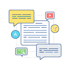 Obraz premium sponsored posts icon, sponsored posts vector illustration-simple illustration of sponsored posts, perfect for sponsored posts logos and icons