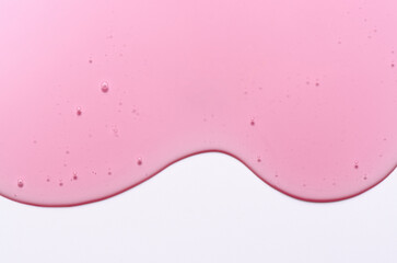 The texture of a skin serum or moisturizing gel. Copy space