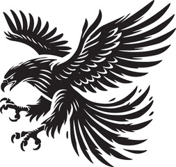 Obraz premium eagle victor style design with white background.