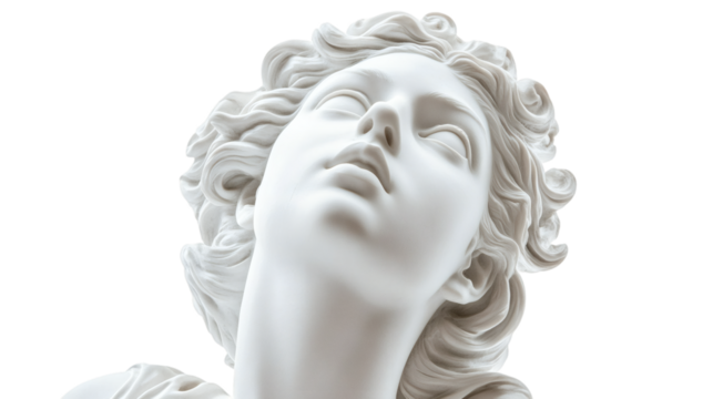 statue of a person isolated on a white background - Powered by Adobe