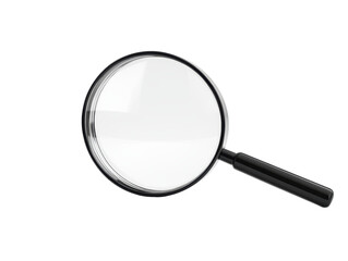 Isolated Classic Black Magnifying Glass
