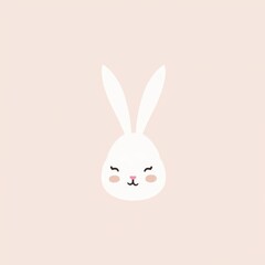 Minimalist Geometric Rabbit Logo