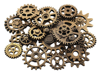 Isolated Steampunk Gears