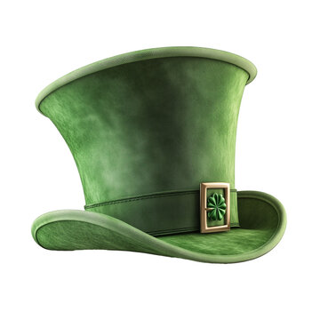 Gorro de leprechaun sobre fondo aislado transparente