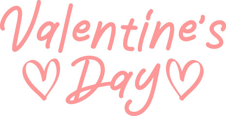 Obraz premium Valentine’s Day Valentine typography text on plain white transparent isolated background for card, shirt, hoodie, sweatshirt, apparel, tag, mug, icon, poster or badge